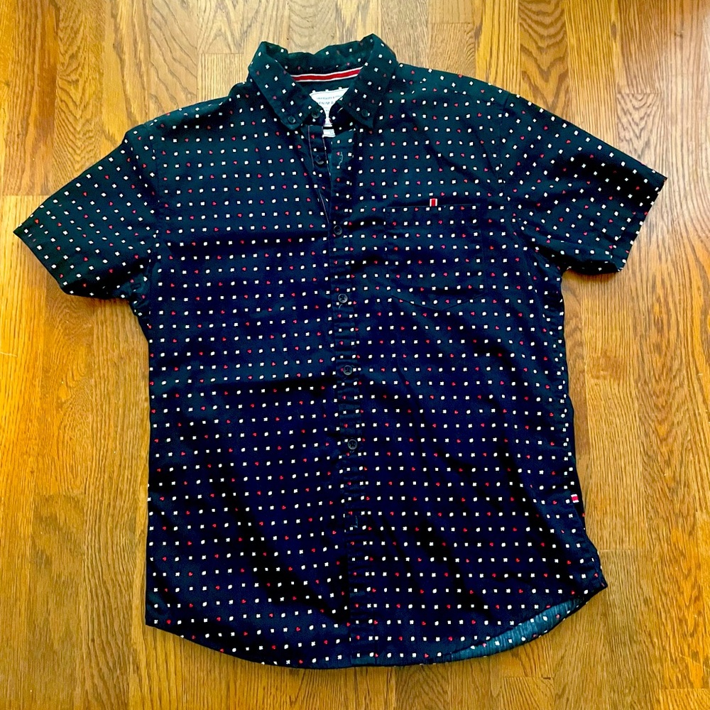 Denim & Flower short sleeve button up shirt